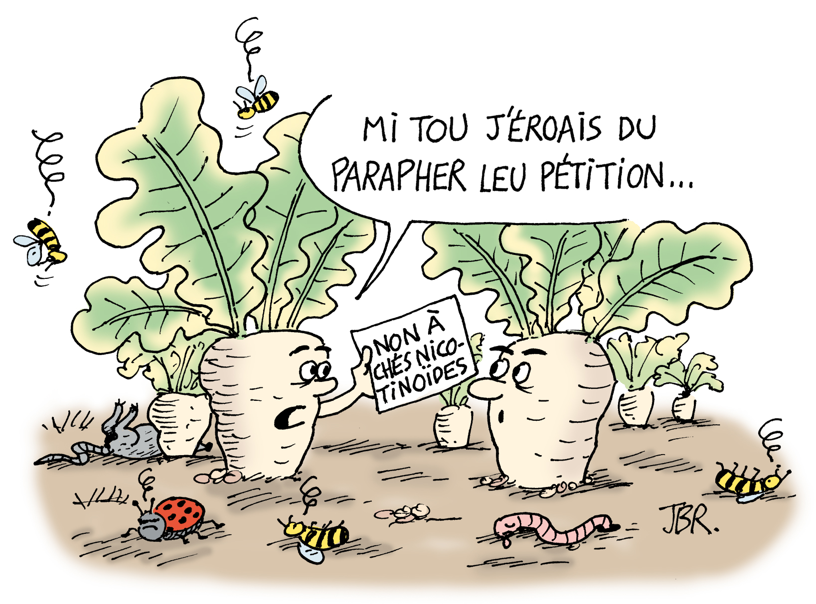 Dessin publiée dans Ch'Lanchron 184